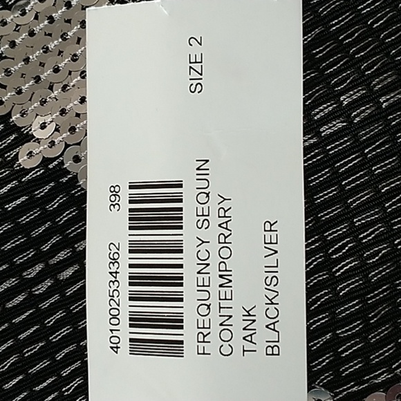 Chico's Sequins Contemporary Tank Black/Silver Chico's 2 - Picture 5 of 8